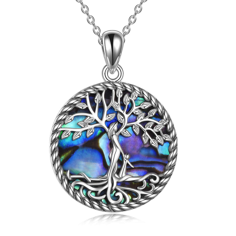 [Australia] - YAFEINI Tree of Life Necklace Sterling Silver Mother and Daughter Necklace Mom Pendant for Women Jewellery Mothers Day Birthday Gifts 