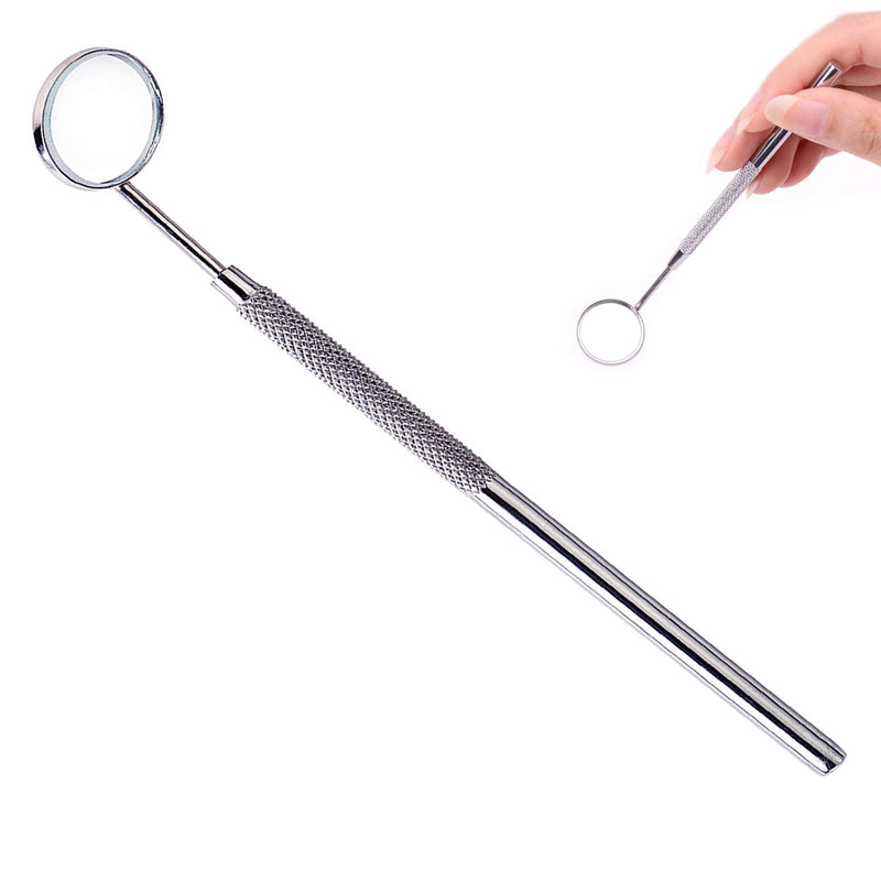 [Australia] - YNR Oral Dentistry Dental Oral Hygiene Mouth Mirror Stainless Steel Handle,Dentist Tool for Teeth Cleaning Inspection Daily Use Oral Care 