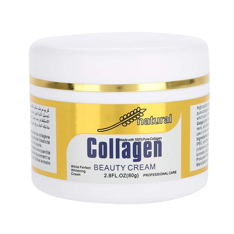 [Australia] - Collagen Beauty Cream Made with 100% Pure Human-like Collagen, 80g Anti Aging Face Hydrating Moisturizer City Beauty Sculpting Cream, Skin Firming Cream Smooth Wrinkles & Fine Lines 