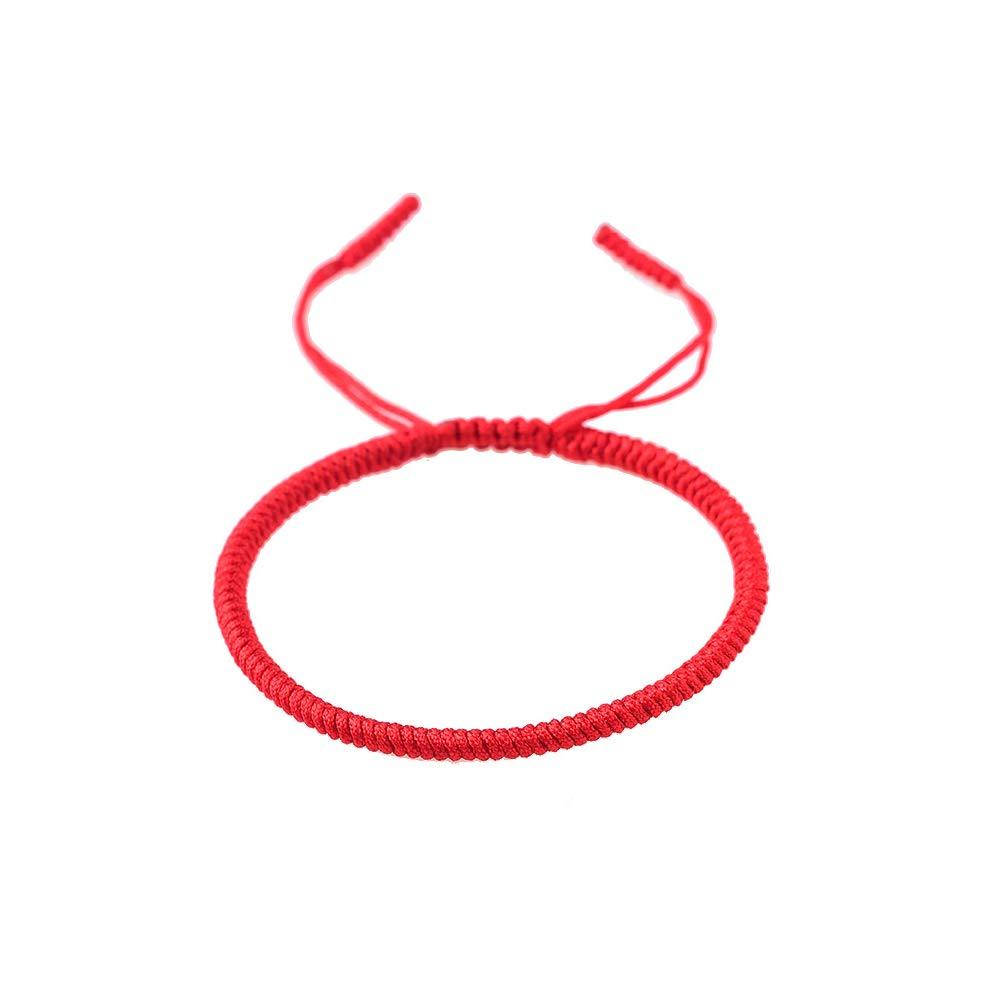 [Australia] - Chakra bracelets for women Ethnic Style Hand-Woven Diamond Knot Bracelet Red String Hand Rope Creative Jewelry For Men And Women Couples 