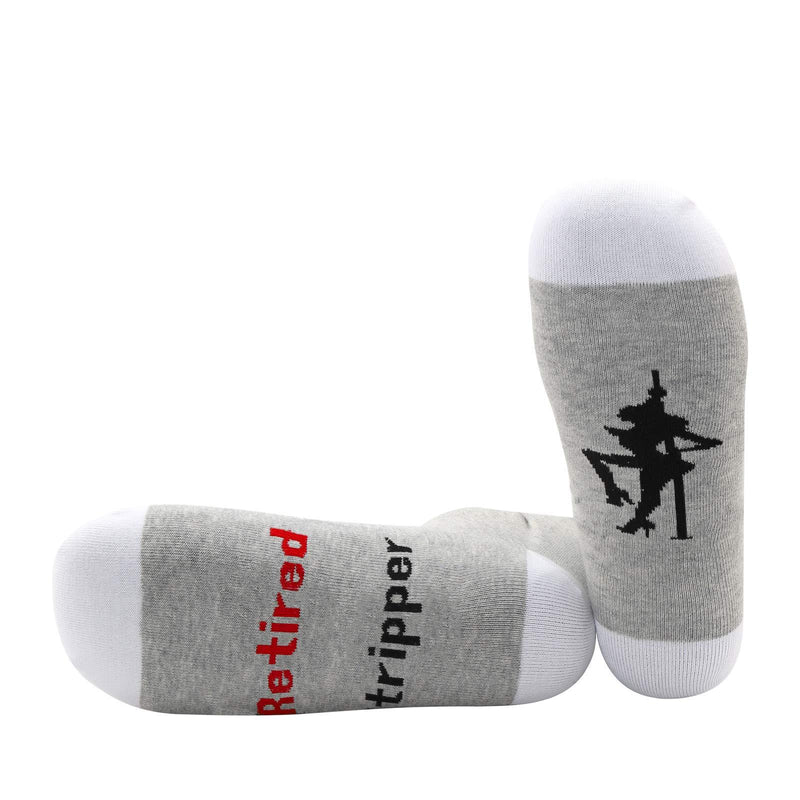 [Australia] - PYOUL 1 Pair Stripper Gift Retired Stripper Socks Retirement Party Gift Strip Gift Gag Gift Retired Stripper 1 Pair 