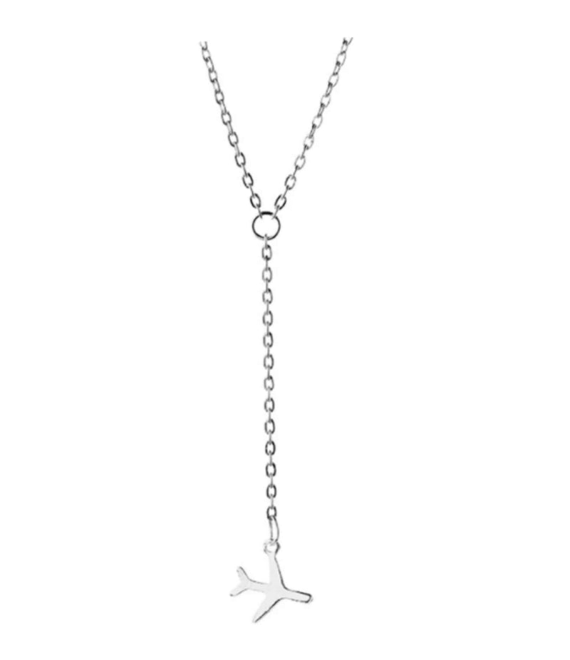 [Australia] - Plane Necklace, Aeroplane Jewellery, Holiday Pendant Charm in an Organza Gift Bag 