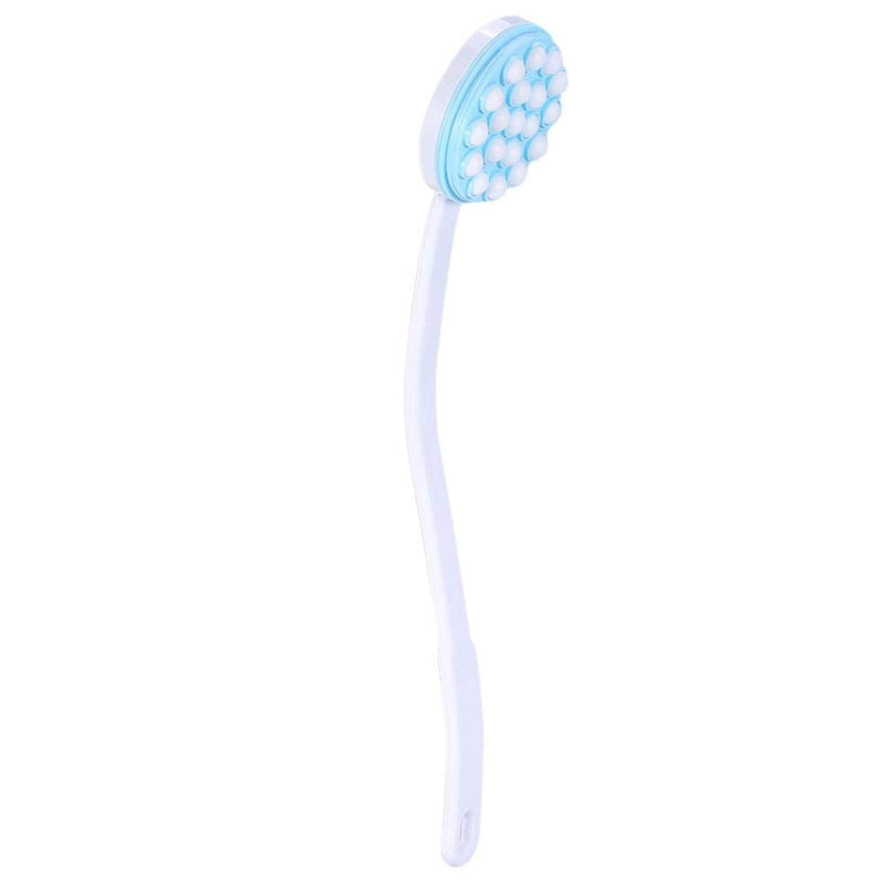 [Australia] - Lotion Applicator and Massager Handheld Long Handled Easy Reach Roll-On Dispenser for Sunscreen, Cream, Shower Gel on Back, Legs and Feet, Blue 