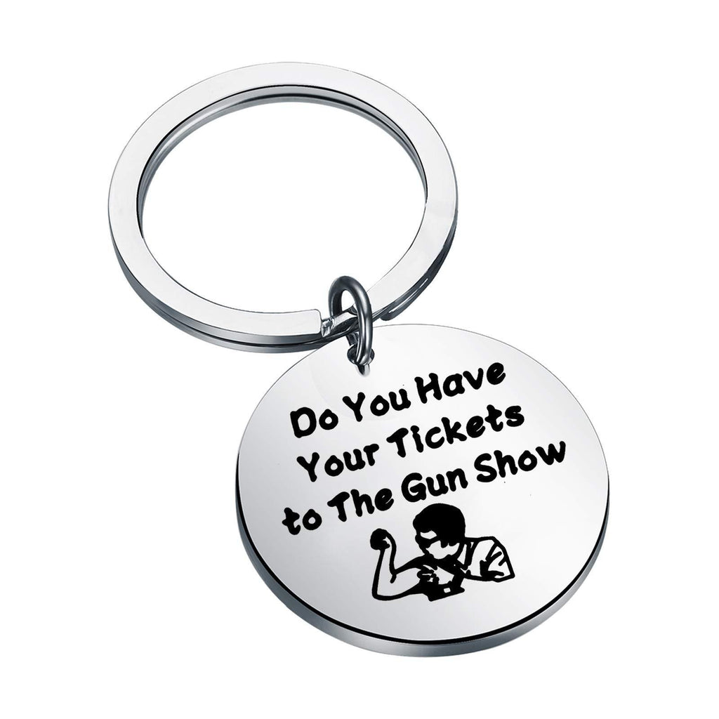 [Australia] - KEYCHIN The Office Inspired Gift The Office Dwight Schrute Rainn Wilson Gift Do You Have Your Tickets to The Gun Show Keychain Gun Show k 