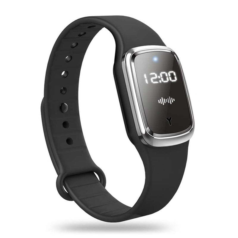 [Australia] - MZFANG Mosquito Repellent Bracelet Ultrasonic Anti Mosquito Repeller Wristband Watch USB charge Waterproof Portable for Children Adults (Black) Black 
