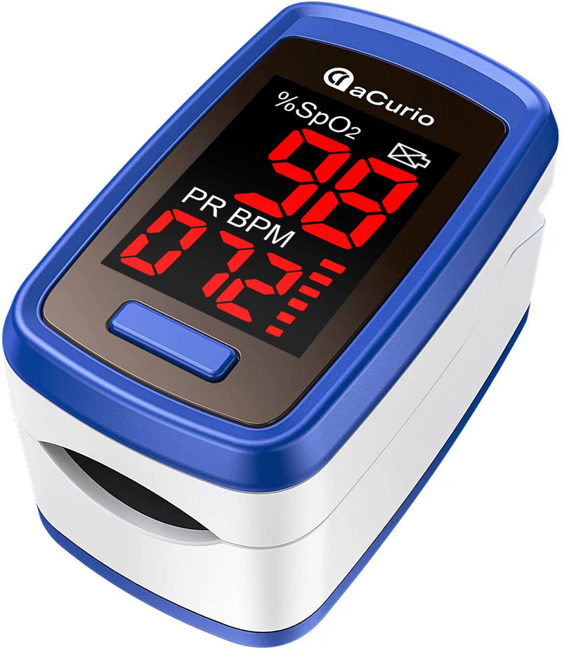 [Australia] - Oxygen Monitor Finger Adults,aCurio Pulse Oximeter,Oxygen Meter,Blood Oxygen Monitor,Pulse-Oximeter Accurate Fast Oxymetre-O2 Sats Probe Oxygen Saturation Monitor Heart Rate Monitor Large Red Screen 