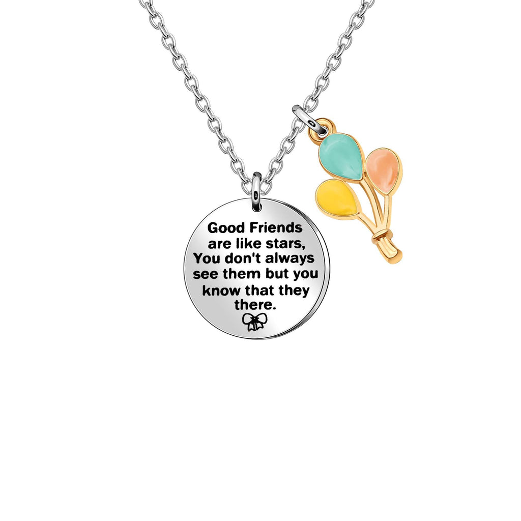 [Australia] - Newnal Good Friends Necklace for Women Girl Good Friend s Like You are Like Stars, You Don't Always See Them But Know That They Here 