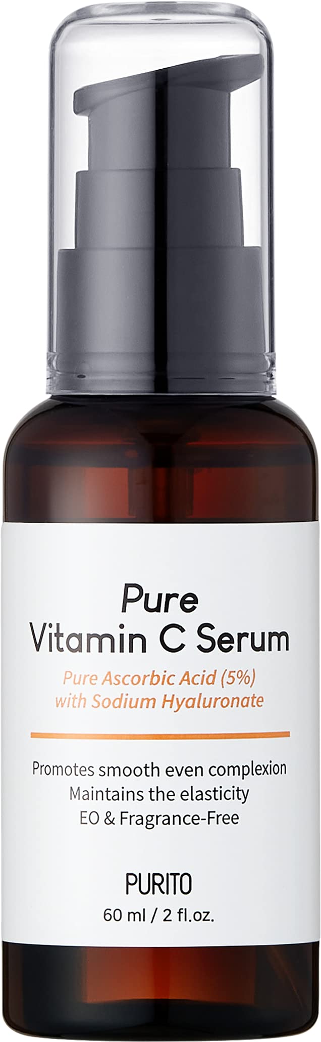 [Australia] - PURITO Pure Vitamin C Serum 60ml 2.0 fl.oz, Natural Ingredients Serum, Vitamin C, Vegan & Cruelty Free, Hypoallergenic, Calming, Fragrance-free (Pack of 1), PPVCS 