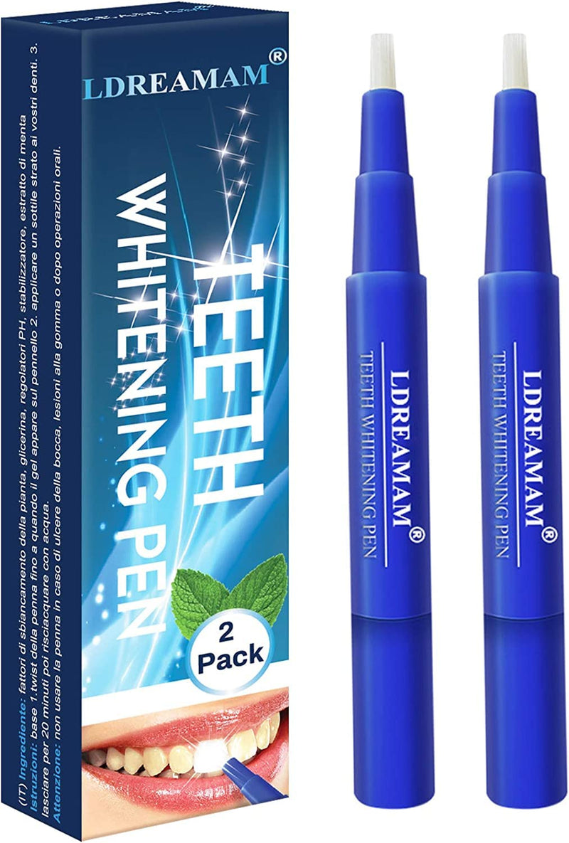 [Australia] - Teeth Whitening Pen,Tooth Gel Pen,Teeth Whitening Gel Pen,Natural Whitening,Easy to Use,Natural Mint Flavor 