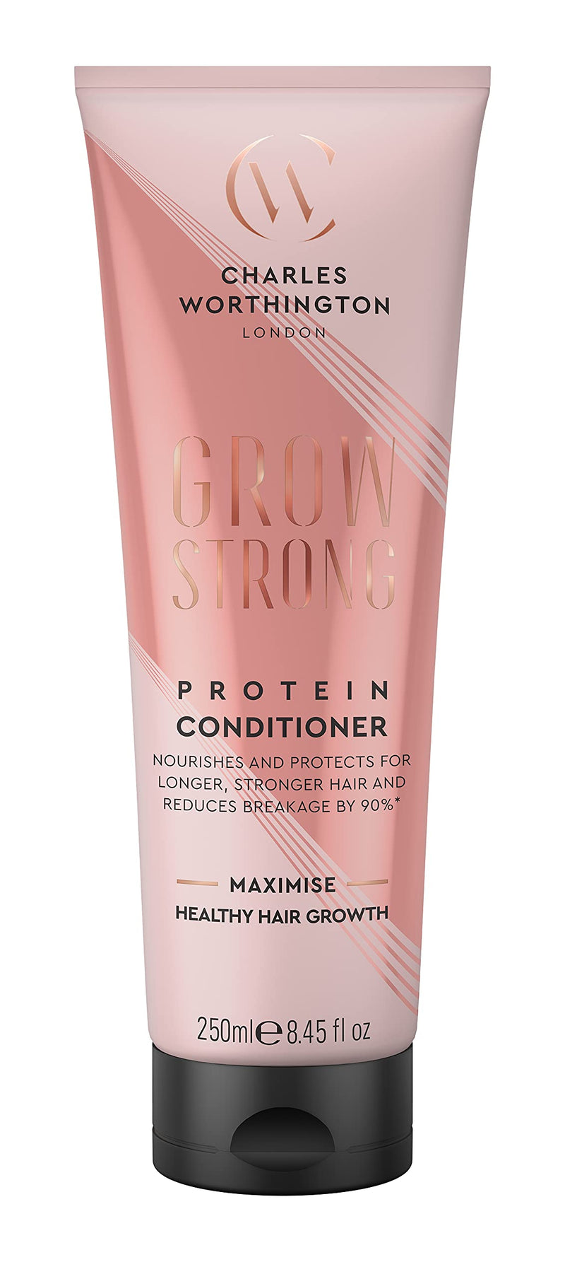 [Australia] - Charles Worthington Grow Strong Protein Conditioner, Hair Growth Conditioner for Fine Hair, Hair Repair Products for Women and Men, Salon Hair Repair, 250 ml 
