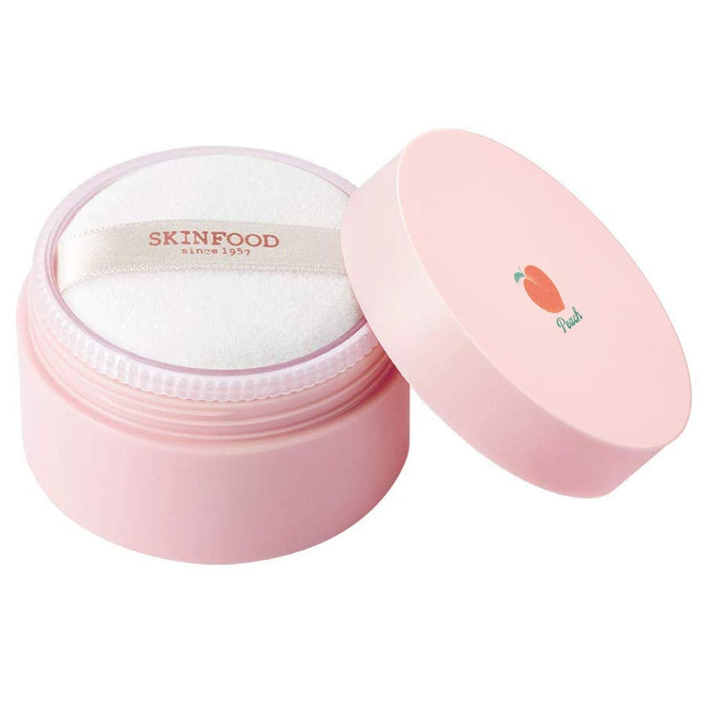 [Australia] - SKINFOOD Peach Cotton Multi Finish Powder 15g - Korean Peach Extract & Calamin Sebum Control Face Powder - Silky Setting Powder - Setting Powder for Oily Skin - Sweet Peach Scent for Soft Skin 
