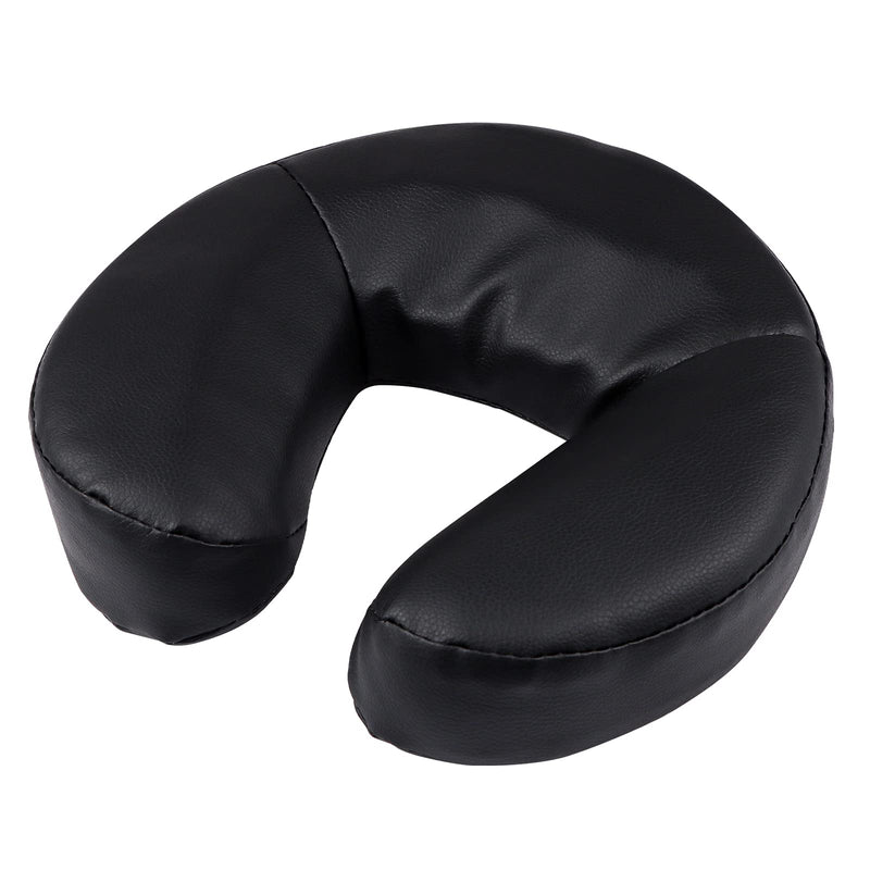 [Australia] - Kalolary Massage Bed Headrest Face Down Face Cushion Face Pillow Adjustable Massage Table Face Cradle Rest Cushion (Black) Black 