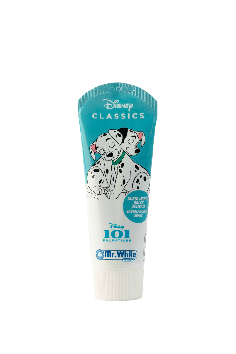 [Australia] - Mr.White 101 Dalmatians Toothpaste for Children 75ml - with Fluoride - Simply Mint Flavour Toothpaste – Suitable from 3+ Years 