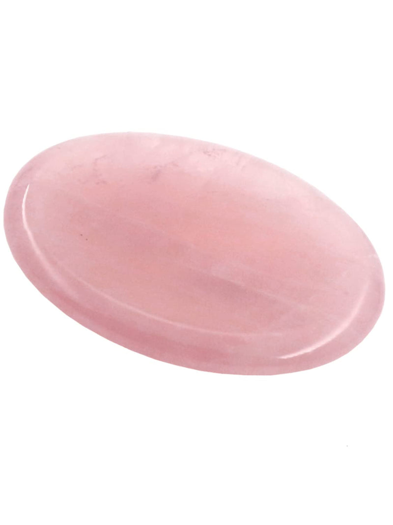 [Australia] - Ouubuuy Rose Quartz Thumb Worry Stone Healing Crystal Gemstone Pocket Palm Stone - Anxiety Stress Relieve 