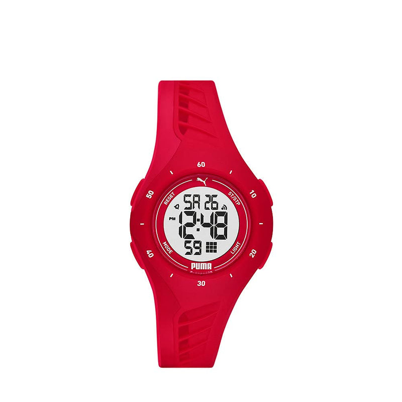 [Australia] - Puma Women's 3 LCD Red Polyurethane Watch P6023 