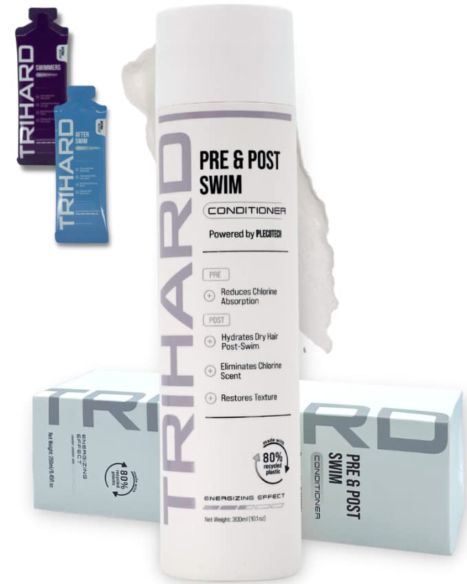 [Australia] - TRIHARD Pre & Post Swim Conditioner | Swimmers Conditioner | Pre Swim Hair Protection | Chlorine Removal Solution (Pack of 1) 300 ml (Pack of 1) 