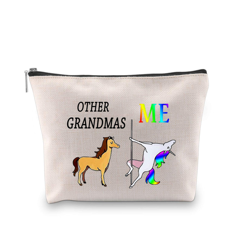 [Australia] - Other Grandmas Me Unicorn Bag Grandma Makeup Kit Grandma Cosmetic Bag Travel Bag Funny Grandmother Gifts (Grandma Bag) Grandma Bag 