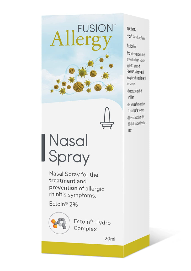 [Australia] - Fusion Allergy Nasal Spray - Preservative Free Nasal Spray for The Treatment and Prevention of Symptoms Caused by Allergens - 20ml 
