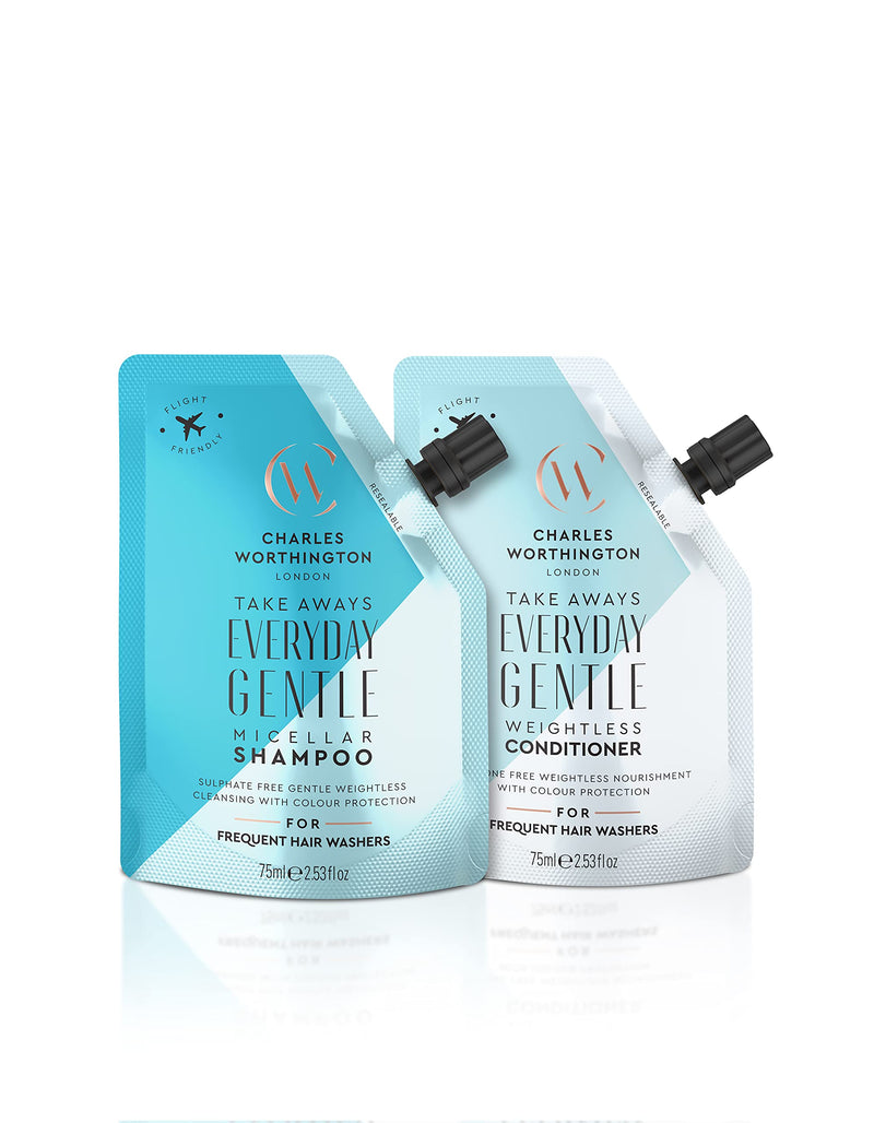 [Australia] - Charles Worthington Everyday Gentle Micellar Shampoo with Weightless Conditioner Takeaway 