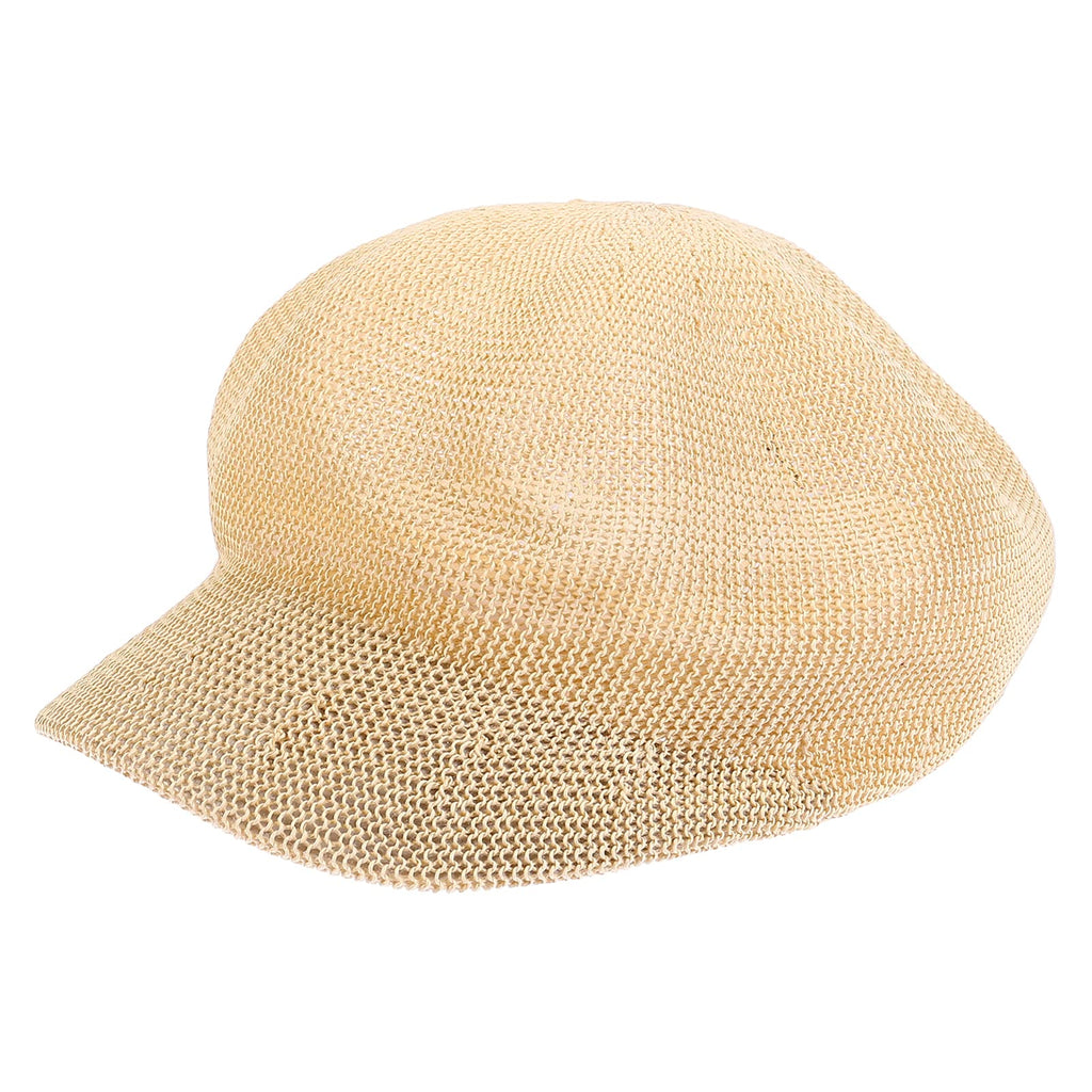 [Australia] - SOIMISS Hollow- Out Beret Hat Straw Octagonal Hat Women French Beret Cap Shading Straw Sun Hat Vintage Sunproof Woven Hat Khaki 