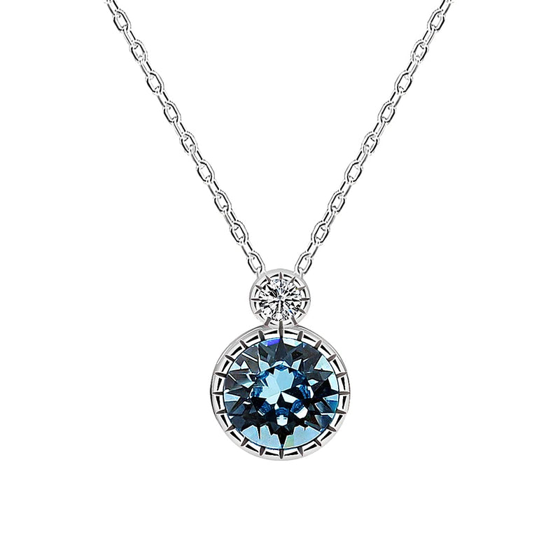 [Australia] - Yaneno Pendant Necklace Women Beautiful Choker Cross with CZ Zirconia Crystal in 925 Sterling Silver White 