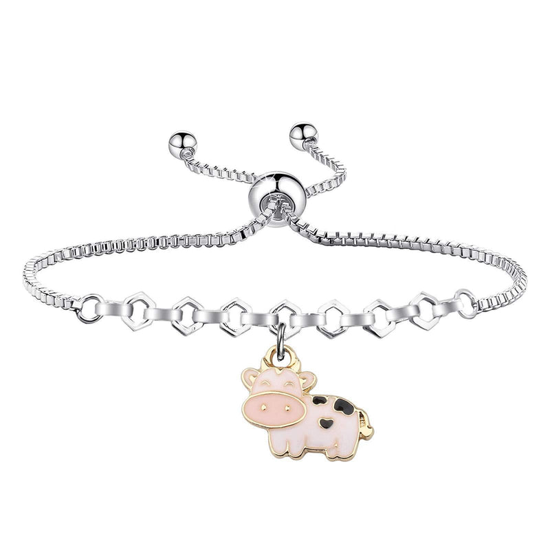 [Australia] - Cow Gifts Cow Lover Gifts Cow Mom Gifts Western Cowgirl Jewelry Cow Themed Gifts Cow Owner Gifts Pet Pygmy Cows Gift Cow Bracelet For Best Friend Family 