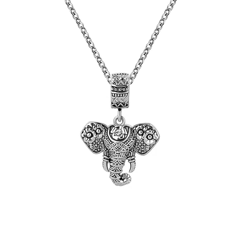[Australia] - KunBead Jewelry 18 inch Elephant Animal Love Charm Pendant Necklace Birthday Gift for Women Girls 
