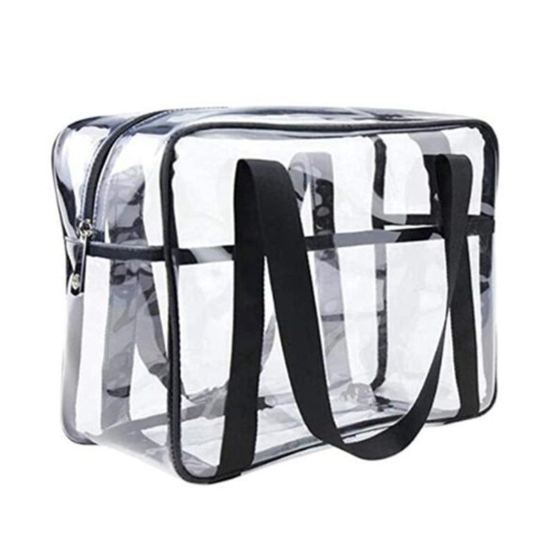 [Australia] - AWOCAN PVC Clear Toiletry Bag Makeup Zipper Waterproof Cosmetics Bag Travel Storage Carry 