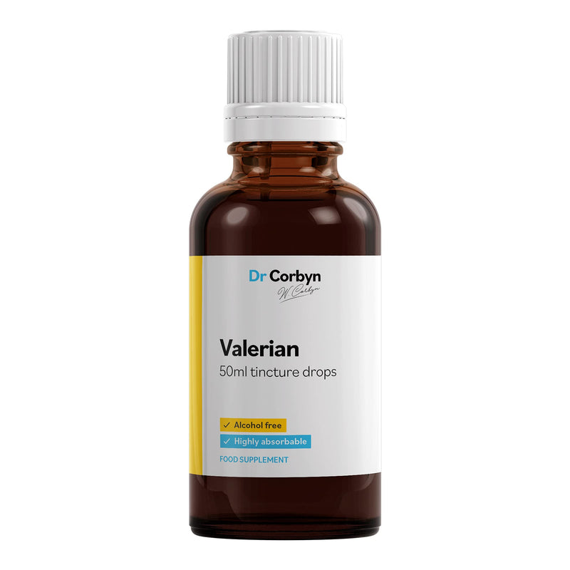 [Australia] - Dr Corbyn Valerian Root Extract Drops - 50ml | Valeriana Officinalis Tincture | Natural Sleep Support, Anxiety Comfort | Alcohol Free, UK Made 50 ml (Pack of 1) 