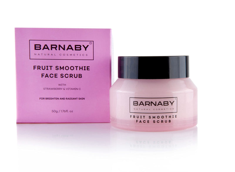 [Australia] - Barnaby Skincare Fruit Smoothie Face Scrub, Natural Exfoliating Skincare, Remove dead skin cells, Blemishes and Spots, with Vitamin C and Strawberry 