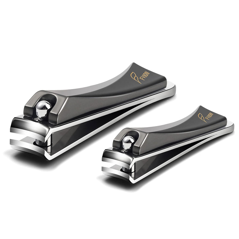 [Australia] - FVION Nail Clippers Set, Nail Cutter Stainless Steel for Thick Fingernails Toenails Heavy Duty Nail Clipper for Men Women 