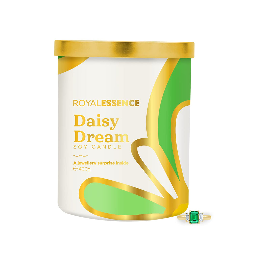 [Australia] - Royal Essence Daisy Dream Jewellery Candle (Surprise Gold Vermeil Jewellery Valued at £50 to £3,000) Necklace 