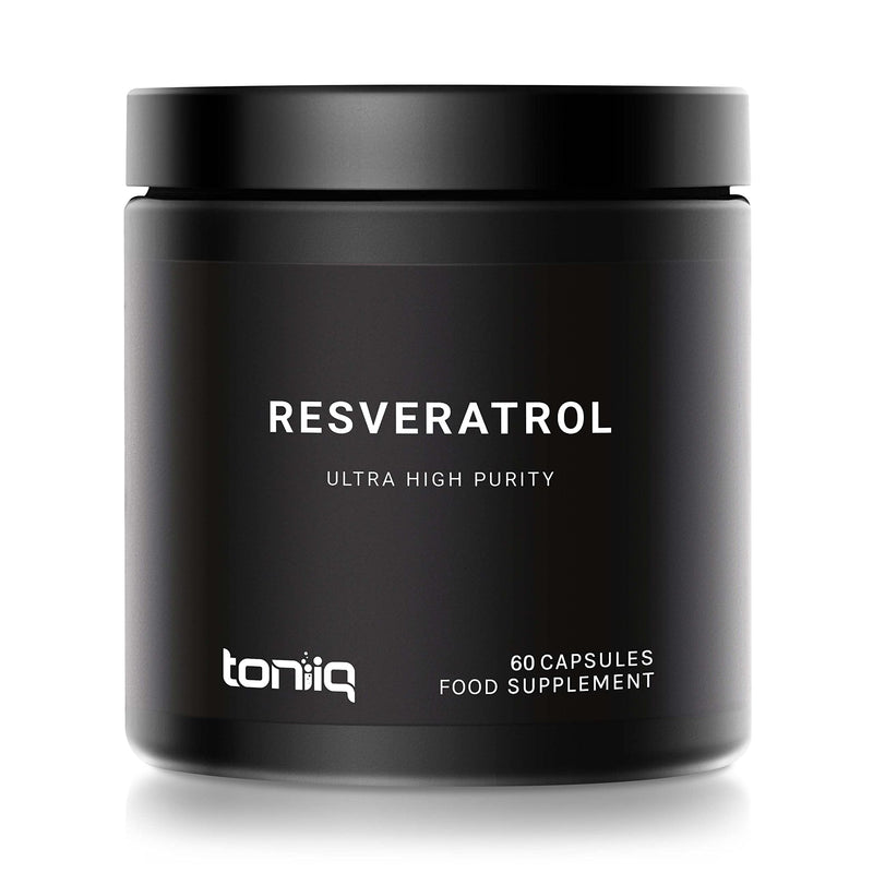 [Australia] - Ultra High Purity Resveratrol Capsules - 98% Trans-Resveratrol - Highly Purified and Highly Bioavailable - 60 Caps Reservatrol Supplement 