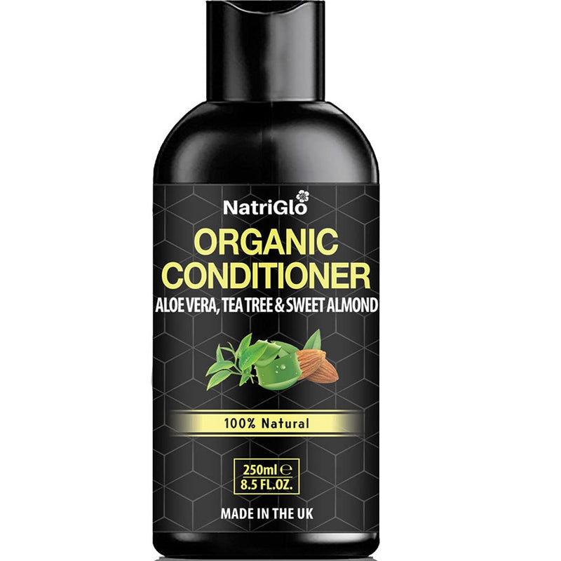 [Australia] - Organic Tea Tree, Aloe Vera & Sweet Almond Conditioner for Dry, Flaky, Itchy Scalp, Damaged Hair - Spots, Pimples | Eczema Care | Vegan Conditioner for Women & Men | SLS Free, Pareben & Sulfate Free ‚Ä¶ 