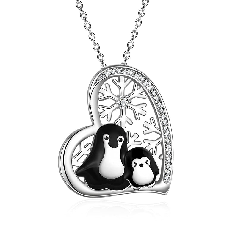 [Australia] - YFN Penguin Necklace Sterling Silver Lucky Penguin Pendant Jewellery Penguin Gifts for Women Girls 