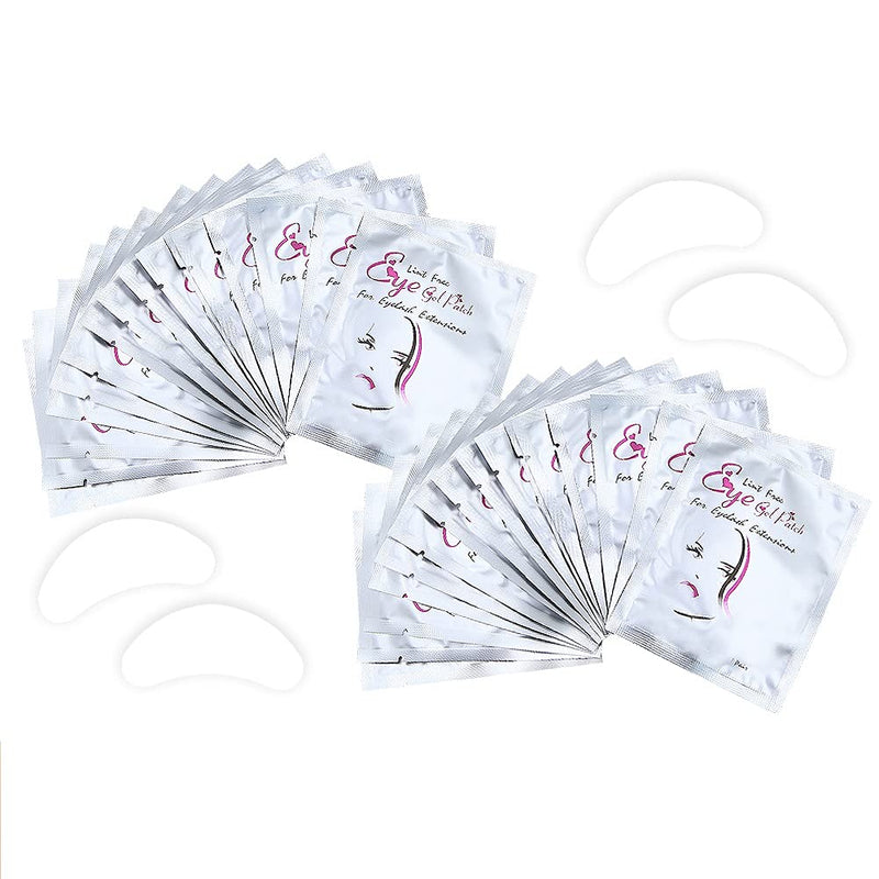 [Australia] - Eye Gel Pads, Lint Free Eyelash Patches, 100 Pairs Under Eye Gel Pads for Pro Salon and Individual Eyelash Extension 