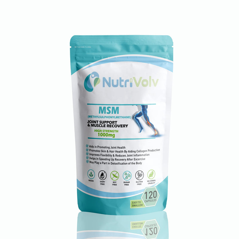 [Australia] - MSM 1000mg (Methylsulphonylmethane) Important Source of Organic Sulfur | Joint Support, Muscle Recovery & hair growth | 120 Capsules 