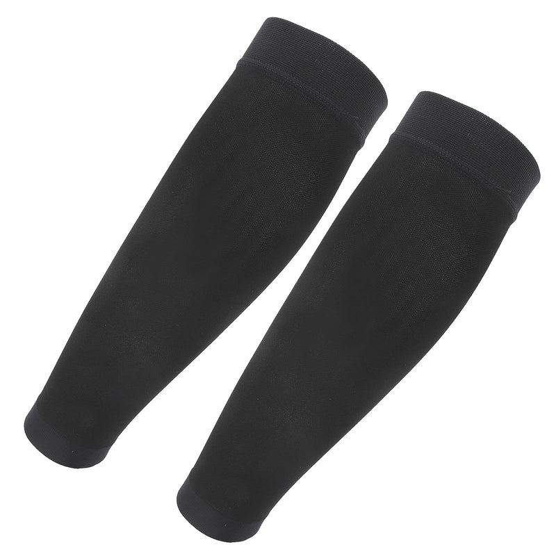 [Australia] - Calf Compression Stockings for Women & Men,Varicose Veins Pressure Stockings Relieve Swelling Compression Socks Knee High Length, Open Toe,Black (Medium) M 