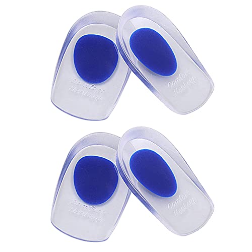 [Australia] - 3 Pairs Gel Heel Cups, Silicone Heel Cup Pads for Plantar Fasciitis, Heel Spur & Achilles Pain, Gel Heel Cups and Cushions Absorbing Support (Men/Large) 