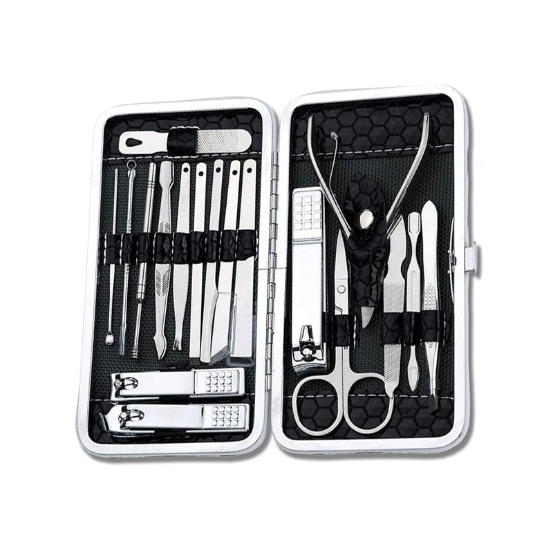 [Australia] - Manicure Set,Stainless Steel Manicure Kit,Professional Grooming Kit Nail,Care Kits,Portable Travel Nail Clipper Case,suit with Travel Case for Travel &Home 