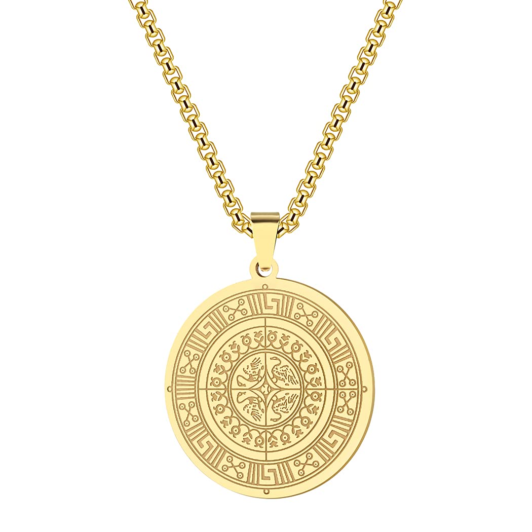 Gold Greek Key Necklace - Kotinos Jewelry