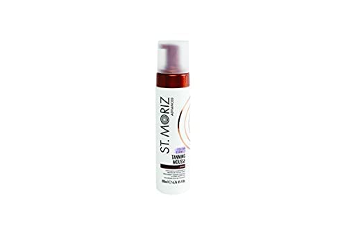 [Australia] - ST. MORIZ Advanced Colour Correcting Tanning Mousse with Hyaluronic Acid & Vitamin B5, Fast Drying Vegan Fake Tan, Dark (200ml) 