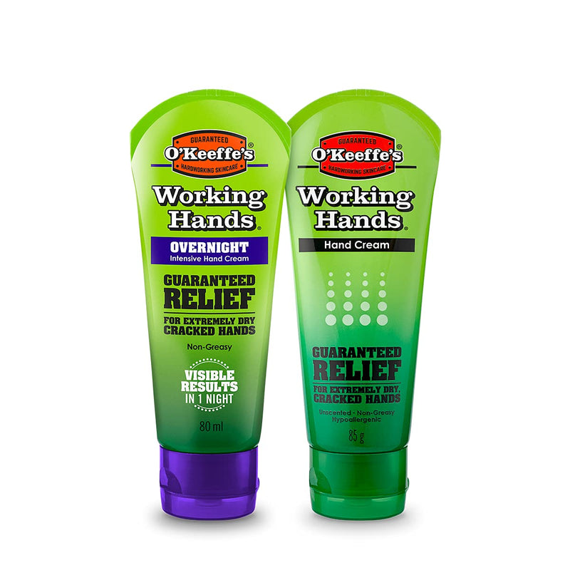 [Australia] - O'Keeffe's Working Hands Overnight 80ml & Working Hands 80ml (Twin Pack - Hands) 2 Piece Assortment 