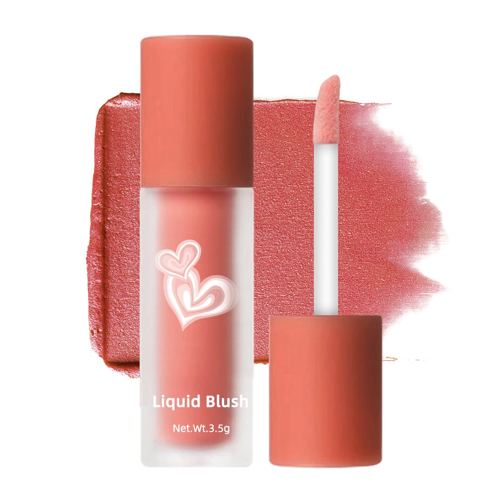 [Australia] - Erinde Velvet Matte Liquid Blush Makeup Lightweight, Breathable Feel, Sheer Flush Of Color, Natural-Looking, Dewy Finish Cream Blush Cheek, Ideal Blusher Gift for Women(#01 Peach) #01 Peach 