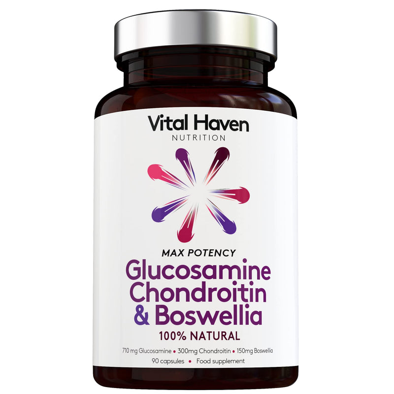 [Australia] - 100% Natural - Triple Action Mobility Formula - Glucosamine + Chondroitin + Boswelia - High Strength - Premium Ingredients - Made in The UK 