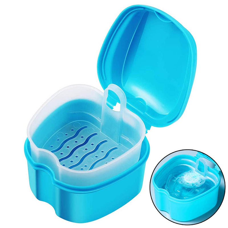 [Australia] - Retainer Case Portable,Denture Box Easy-Clean 