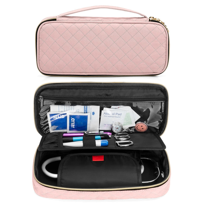 [Australia] - Damero Protective Stethoscope Case Compatible with 3M Littmann/ADC/Omron Stethoscope, Stethoscope Carrying Bag Travel Case for Nurse Accessories, Misty Rose 