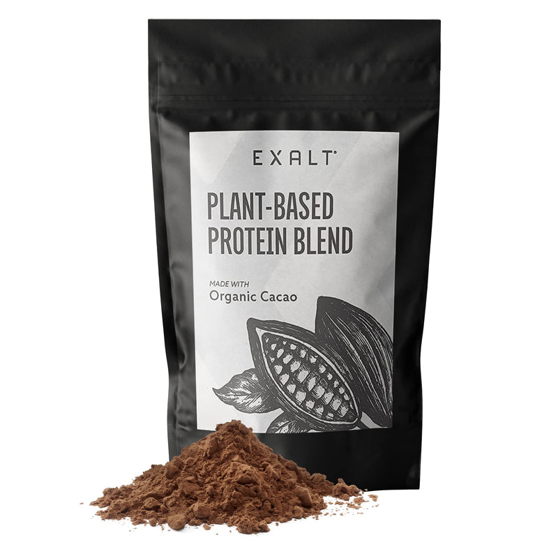 [Australia] - EXALT Vegan Protein Powder - 100% Plant-Based – Gluten Free - Keto Friendly - No Artificial Flavours or Additives (Cacao) Organic Cacao 