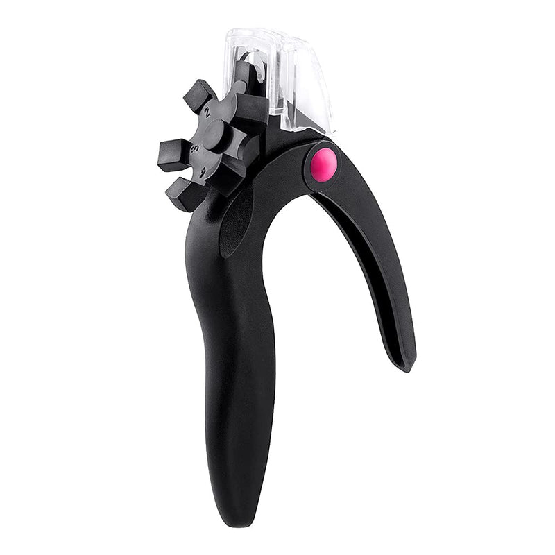 [Australia] - JZF Acrylic Nail Clipper, Professional Adjustable Stainless Steel Artificial Nail Clipper, Gel False Nails Tips Cutter for Nail Art Manicure Tool (Black) Black 