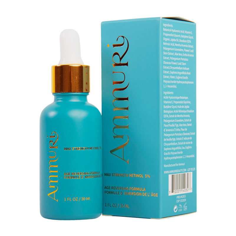 [Australia] - Ammuri Retinol Serum (5% Max Retinol) High Strength Maximum Dose Retinoid Anti Aging Acne 5% Max Retinol 